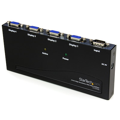 Répartiteur vidéo 350 MHz haute résolution 4 ports