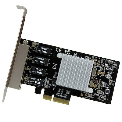 Intel I350 NIC STARTECH.COM Scheda di Rete PCIe Gigabit Power Over Ethernet a 4 Porte Adattatore PCI Express
