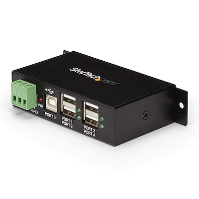 4-Port Industrial USB 2.0 Hub with ESD Protection