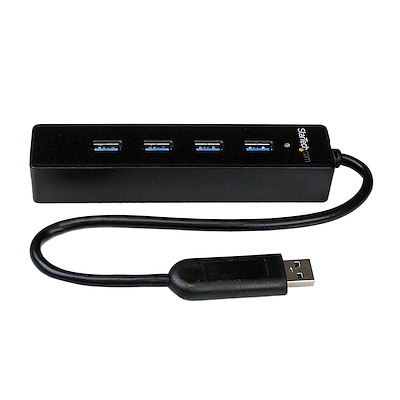 StarTech.com - Adaptador Concentrador Hub Ladrón USB 3.0 (5Gbps) Super  Speed para Portátil de 4 Puertos Salidas - Negro - Rubicon Informática