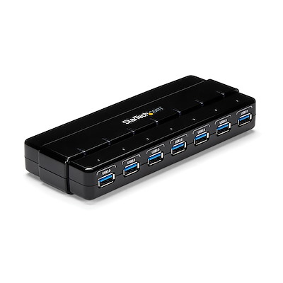 deltaco usb-hub 7-ports usb 3.0 black