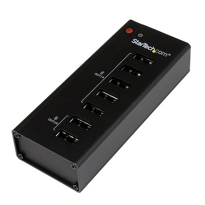 Stazione di caricamento USB dedicata con 7 porte (5 x 1 A, 2 x 2 A) - Caricatore USB multiporta indipendente