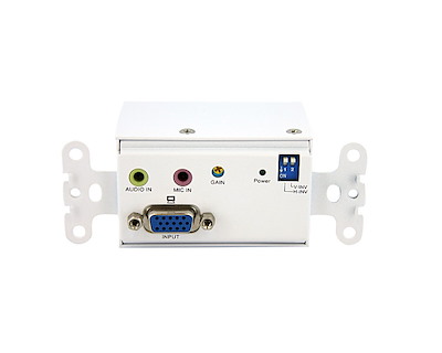 VGA Wall Plate Video Extender Transmitter over Cat 5 with Audio