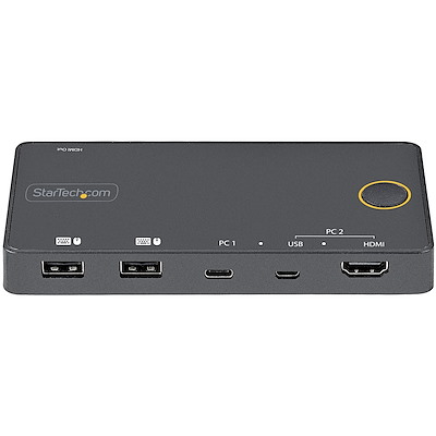 2ポートKVMスイッチ／USB-A + HDMI & USB-C切替器 - StarTech.com
