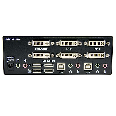 2 Port Dual DVI USB KVM Switch - KVM Switches - StarTech.com