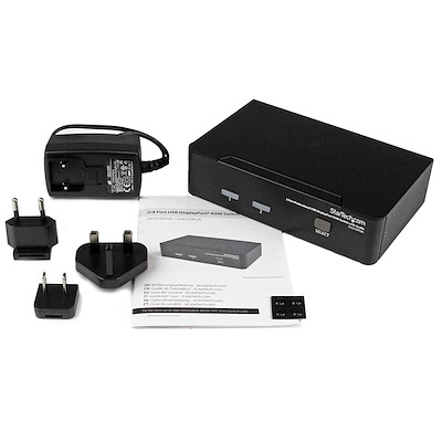 2 Port Professional USB DisplayPort KVM Switch with Audio - TAA