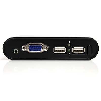 2-Port USB VGA Cable KVM Switch with Remote Port Selector - CS22U, ATEN  Cable KVM Switches