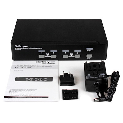 4 Port DVI USB KVM Switch with Audio | KVM Switches