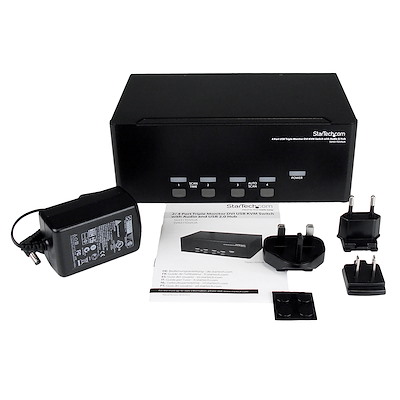 Switch between four triple head computers, while sharing three DVI