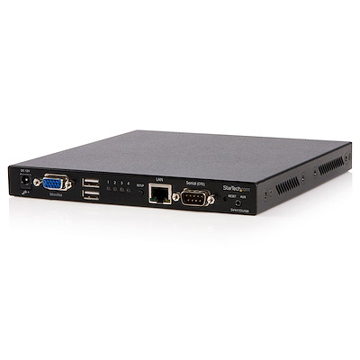 Switch KVM USB VGA sur IP à 4 ports avec médias virtuels - Commutateur KVM à distance
