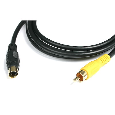 6 ft S-Video to Composite Video Adapter Cable - MM