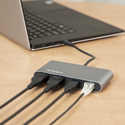 Thunderbolt 3 ハブ／サンダーボルト3ミニドック／デュアル 4K60Hz