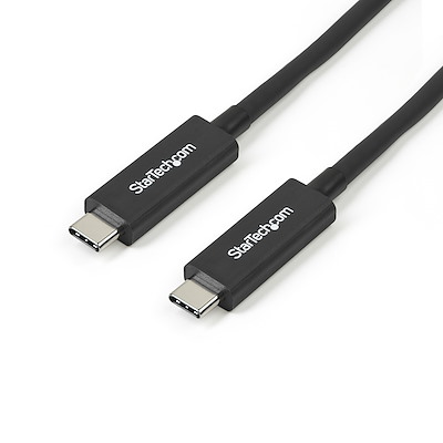 Cable de 1m Thunderbolt 3 USB C (40 Gbps) - Cable Compatible con Thunderbolt y USB
