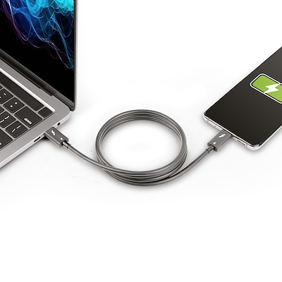 EUDOBEL USB-C Thunderbolt 4 Verlängerung 1m – 40Gbps, PD 3.1 240W, 8K@60Hz, Für MacBook, IPad Pro, SSD