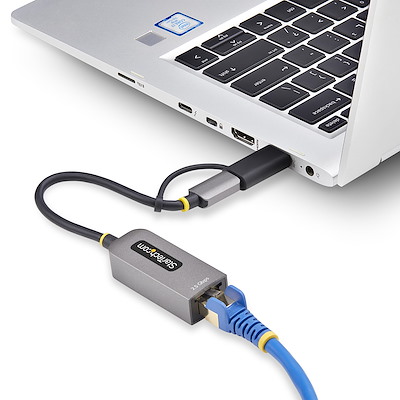 USB有線LANアダプター／USB-C＆A接続／USB 3.2 Gen1／1/2.5Gbps