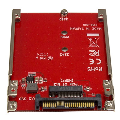 M.2 to U.2 Adapter - For M.2 PCIe NVMe SSDs - PCIe M.2 Drive to 2.5
