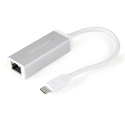 USB-C-auf-Gigabit-Netzwerkadapter - Silber