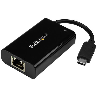 USB-C naar Gigabit netwerk adapter met Power Delivery 2.0 opladen