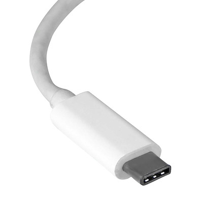 USB-C - ギガビット有線LAN 変換アダプタ ホワイト オス/メス - USB 