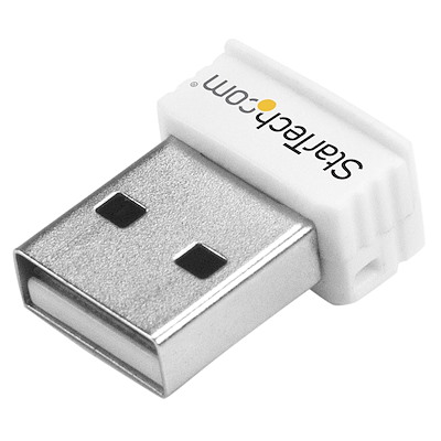 USB 150Mbps Mini Wireless N Network Adapter - 802.11n/g 1T1R USB WiFi Adapter - White