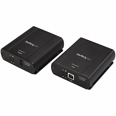 1-port USB 2.0 Ethernet Extender - Tot 100m Uitbreiding over Cat5/Cat6 - Industriële USB over UTP Repeater
