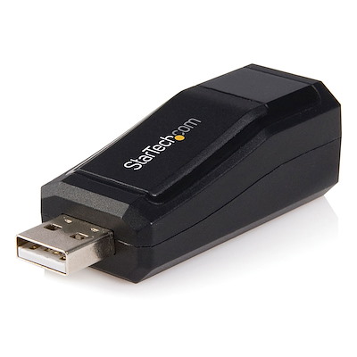 Compact Black USB 2.0 to 10/100 Mbps Ethernet Network Adapter