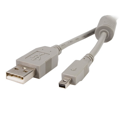 6 ft USB 2.0 Cable for Fuji Digital Camera - USB A to USB Mini B