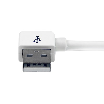 1m (3 ft) Apple 30-pin Dock Connector to Right Angle USB