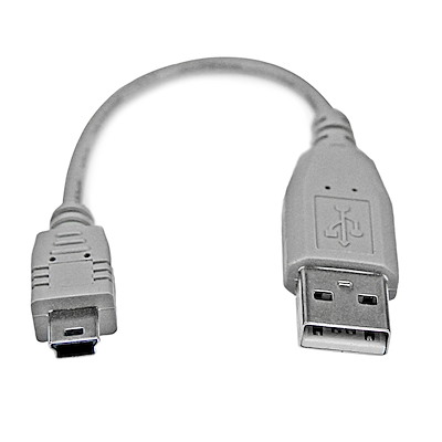 15cm Mini USB 2.0 Kabel - A naar Mini B