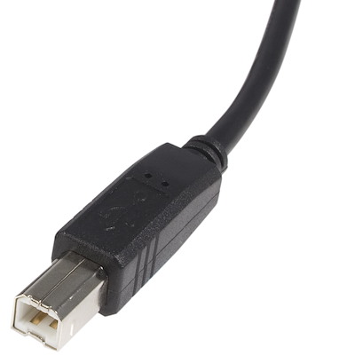 StarTech.com Câble USB 2.0 A vers USB B Coudé à droite Mâle / Mâle pour  imprimante - 3 m - Noir sur