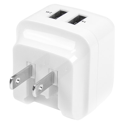 Chargeur Mural 3 Ports USB 2A - Prise EU - Blanc - Marque Maxstore - Neuf