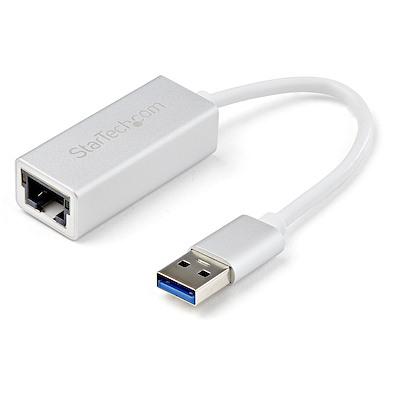 USB 3.0 naar gigabit ethernet netwerkadapter - zilver