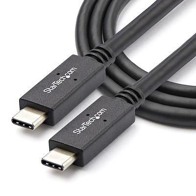 USB-C Cable with Power Delivery (5A) - M/M - 1 m (3 ft.) - USB 3.1 (10Gbps)  - USB-IF Certified