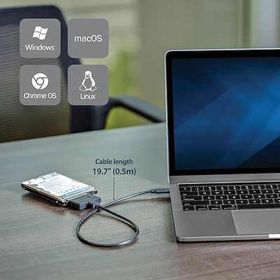 USB 3.1 (10 Gbps) adapter kabel voor 2.5 en 3
