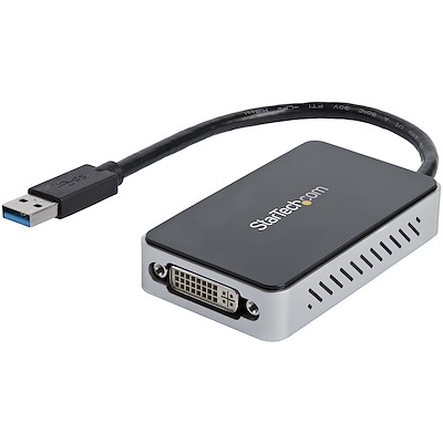 USB 3.0 - DVI変換ディスプレイアダプタ 1920x1200対応 USBポート x1付き