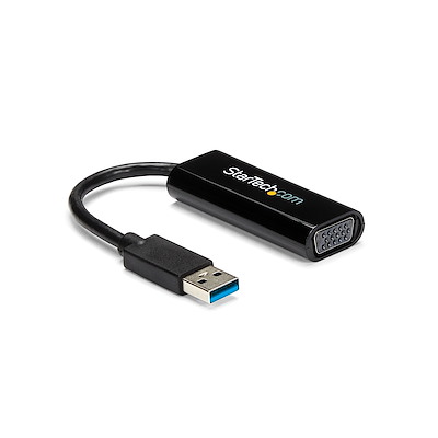 USB 3.0 auf VGA Adapter - Schlankes Design - 1920x1200 Bildauflösung - Externe Video und Grafikkarte - Display Adapter für VGA Monitore - Unterstützt Windows
