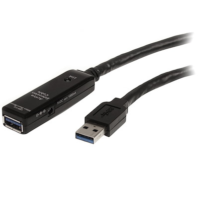 USB 3.0 アクティブリピーターケーブル 10m Type-A（オス/メス）