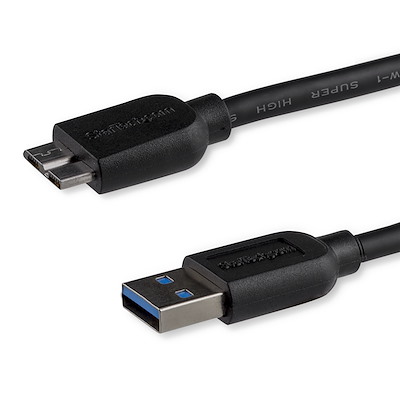 Cable micro USB 3.0 delgado de 0,5m