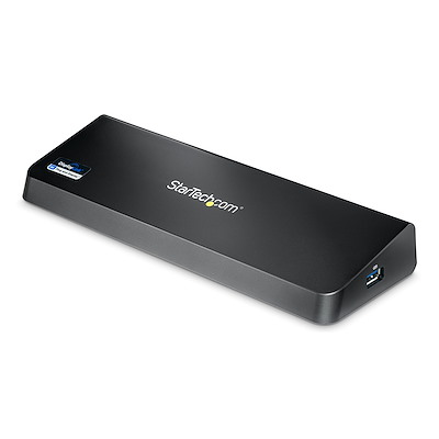 ドッキングステーション／USB Type-A接続／USB 3.0／デュアルモニター ／4K HDMI・DisplayPort／4x  USB-Aハブ／GbE