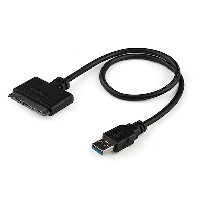Black, 20cm TL-ANALOG USB 3.0 SATA 3 Cable Sata to USB Adapter Up to 6 Gbps Support 2.5 Inches External SSD HDD Hard Drive 22 Pin Sata III Cable 