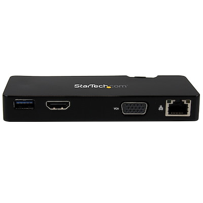 ノートパソコン用トラベルドッキングステーション　HDMI/VGA/LAN RJ45/USB3.0を追加