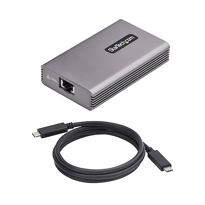 USB4またはThunderbolt接続の10GbE対応LANアダプター。有線