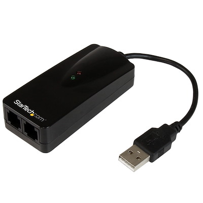 udlejeren Sprede fængelsflugt External USB Fax Modem - 2-port - 56K - Bluetooth & Telecom Adapters |  StarTech.com
