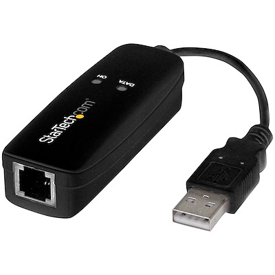 USB 2.0 faxmodem - 56K Extern hårdvaruuppringning V.92 modem/dongel/adapter - Faxmodem för dator/bärbar dator - USB till telefonuttag - USB-datamodem - Nätverksfax/CMR/POS