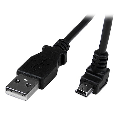 Invloedrijk Barcelona vereist 2m USB to Down Angle Mini USB Cable - Mini USB Cables & Adapters |  StarTech.com