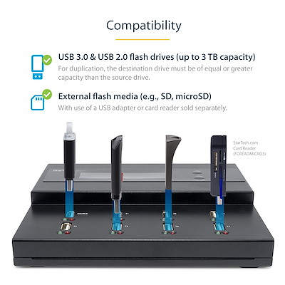 スタンドアローン型 1対7 USBメモリデュプリケータ― - StarTech.com