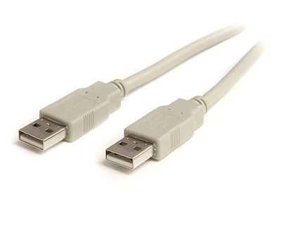 Selected 7 ft Beige A to A USB 2.0 Cable - M/M