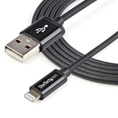 2m Black 8-pin Lightning to USB Cable - Lightning Cables, Cables