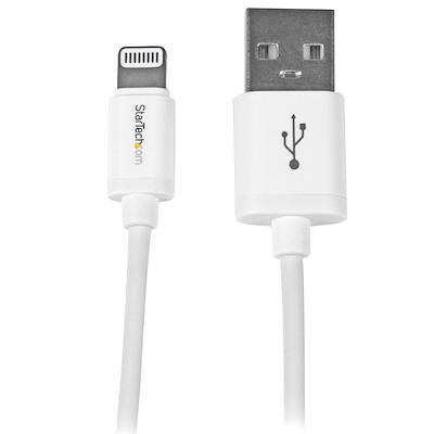 0,3m Apple 8 Pin Lightning Connector Kabel - USB Kabel für iPhone / iPod / iPad - Weiß