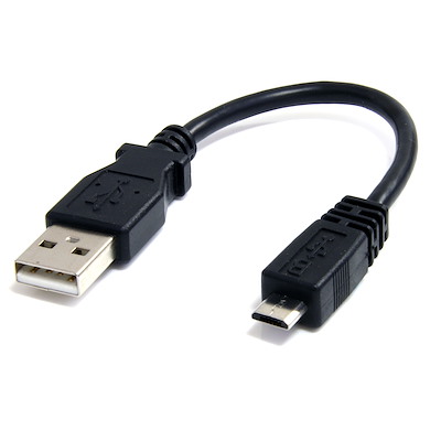 15cm USB 2.0 auf Micro USB Kabel - A auf Micro B - Stecker/Stecker